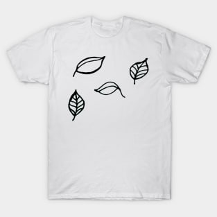 Windy Leaf Autumn Fall T-Shirt